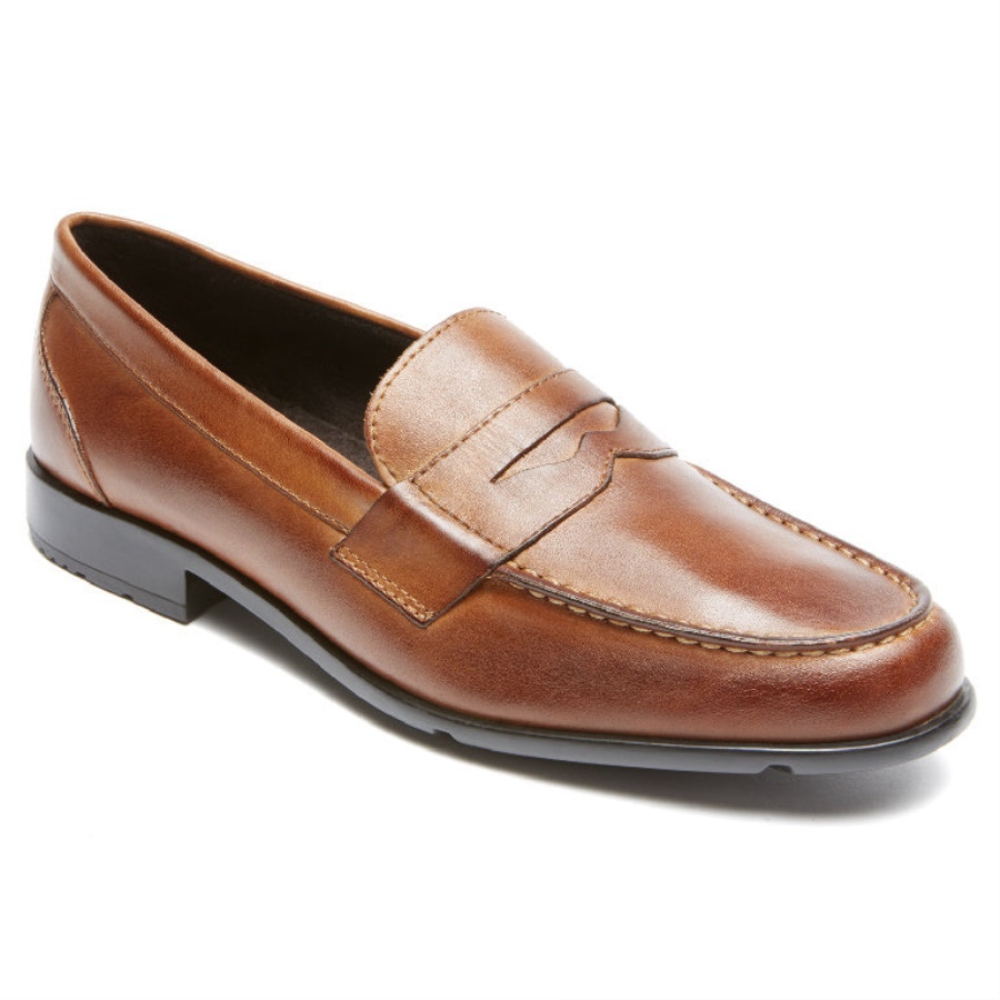 Rockport Barnaby Lane Penny Loafer Conhaque