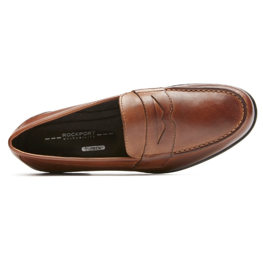 Rockport Barnaby Lane Penny Loafer Conhaque