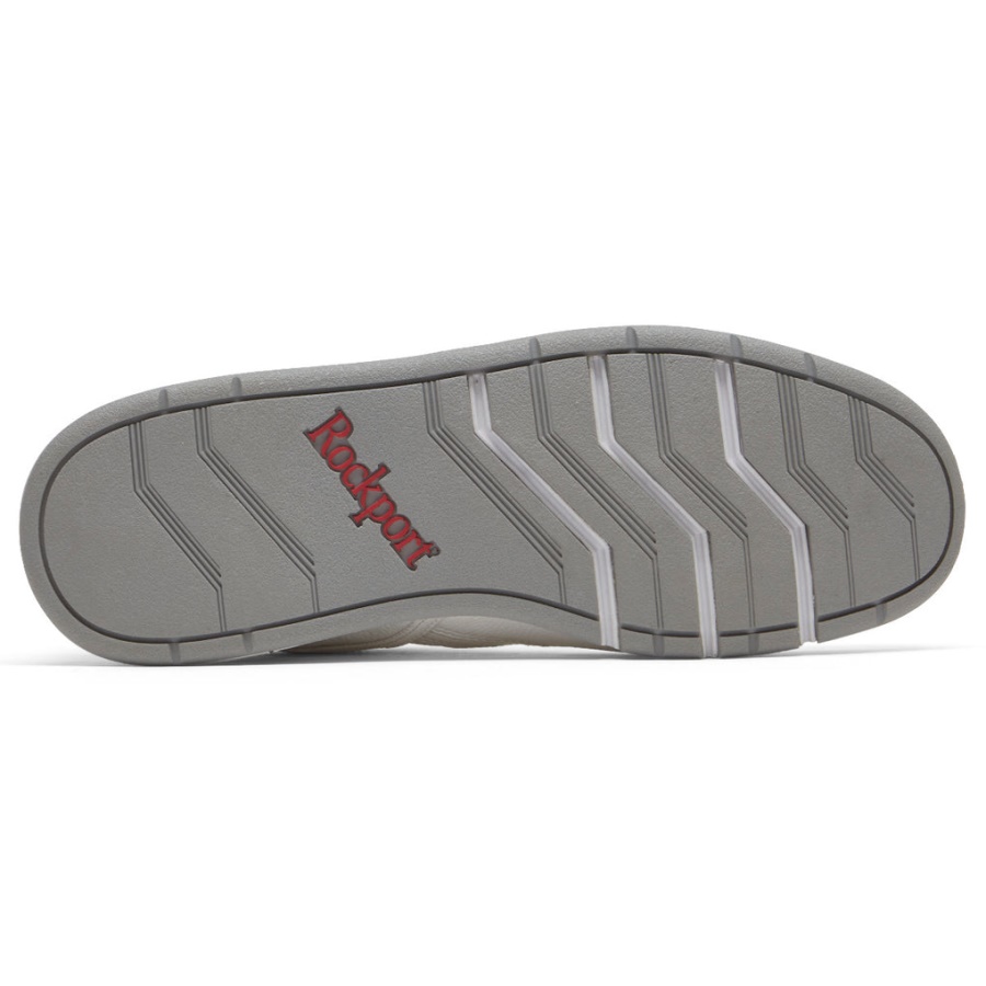 Rockport Masculino 7100 Plus Prowalker Couro Branco