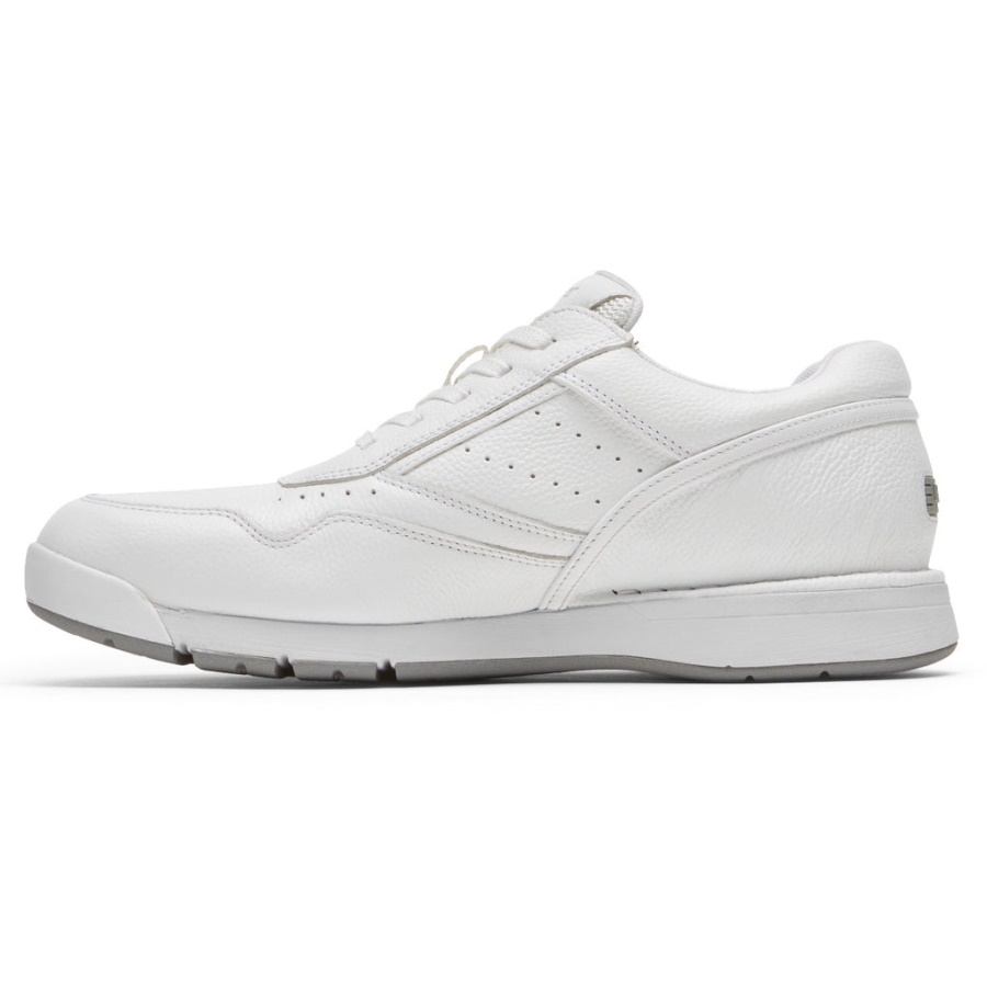 Rockport Masculino 7100 Plus Prowalker Couro Branco