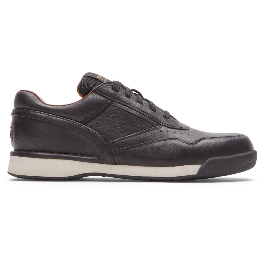 Sapato De Edição Limitada Prowalker Rockport Masculino 7100 Couro Preto