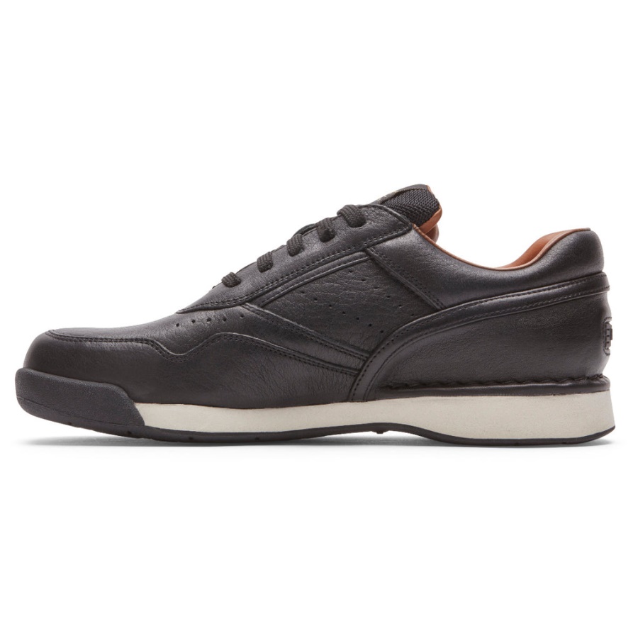Sapato De Edição Limitada Prowalker Rockport Masculino 7100 Couro Preto