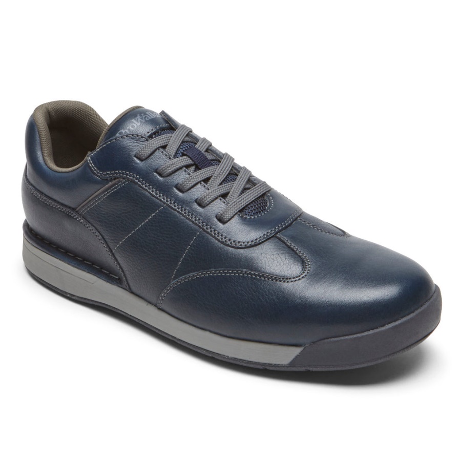 Rockport Masculino 7200 Plus Prowalker Novo Vestido Blues Lea