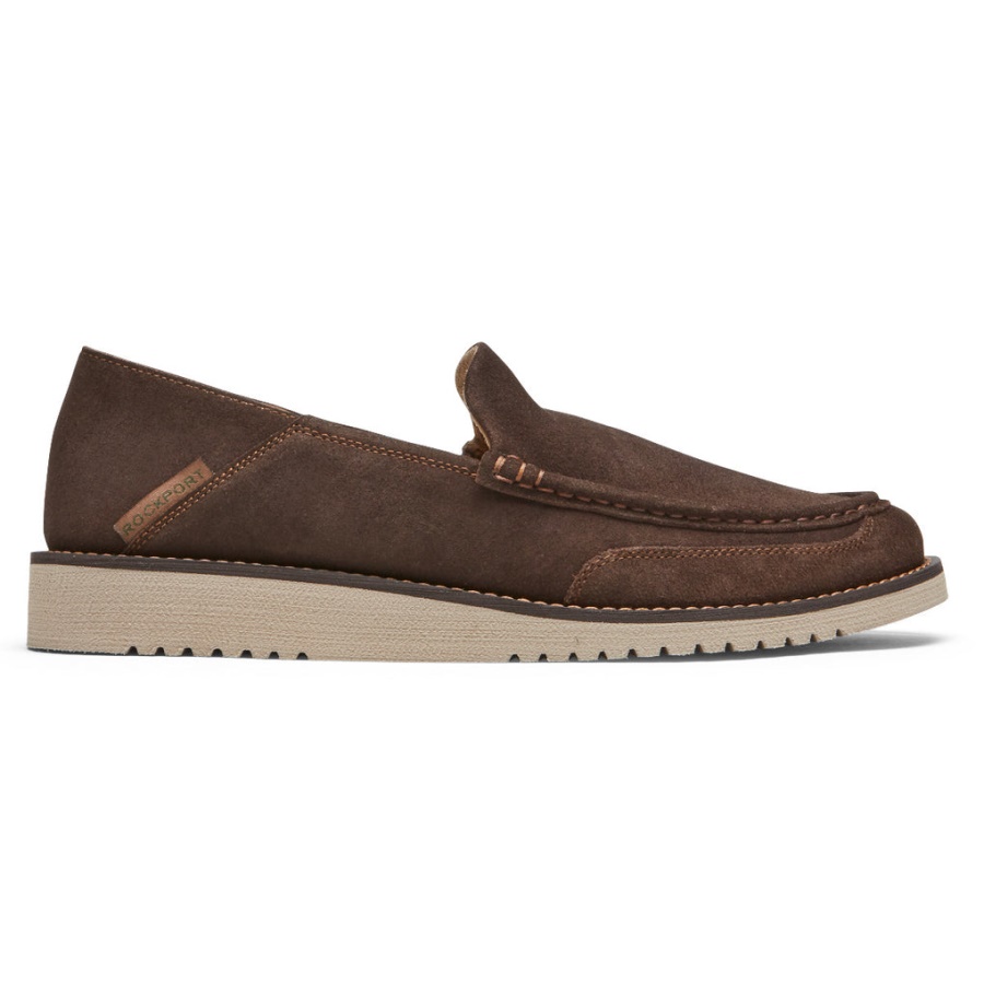 Axelrod Crushback Masculino Rockport Slip-on Java Nubuck