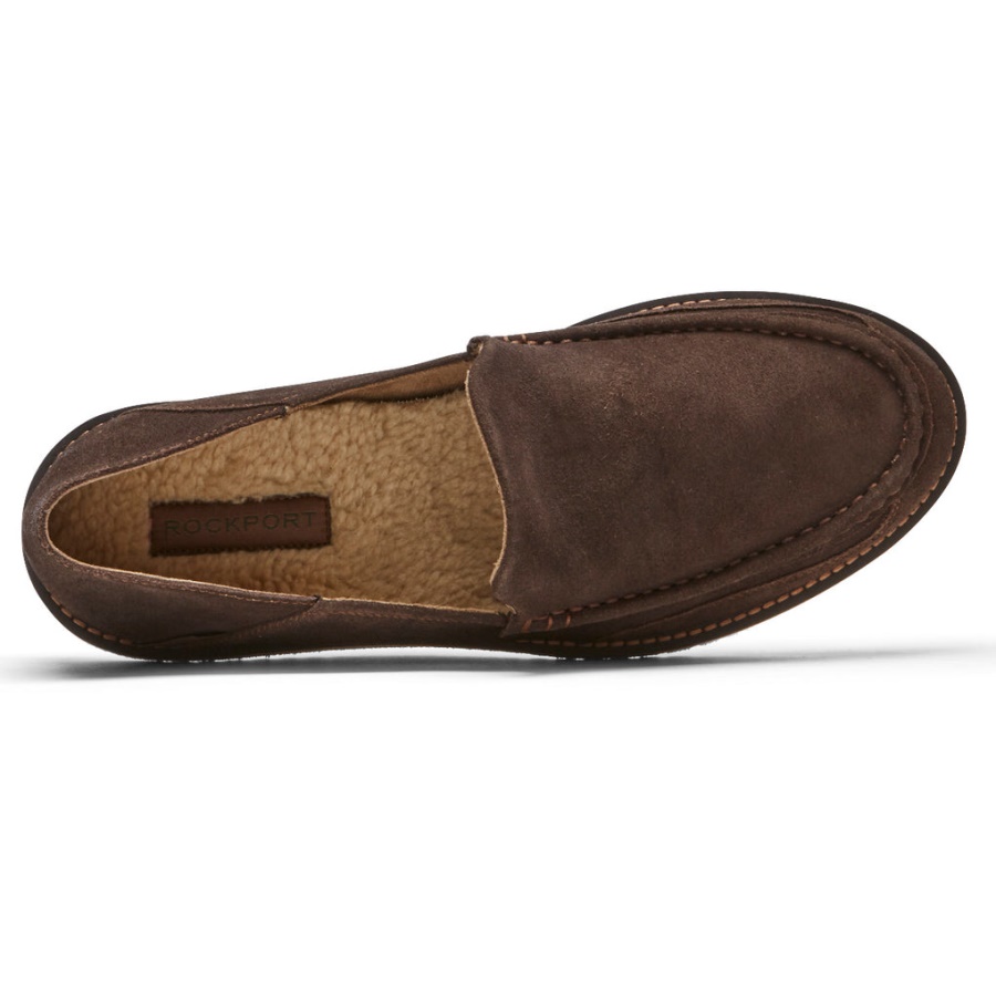 Axelrod Crushback Masculino Rockport Slip-on Java Nubuck