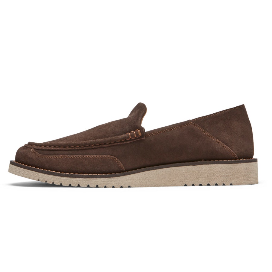 Axelrod Crushback Masculino Rockport Slip-on Java Nubuck