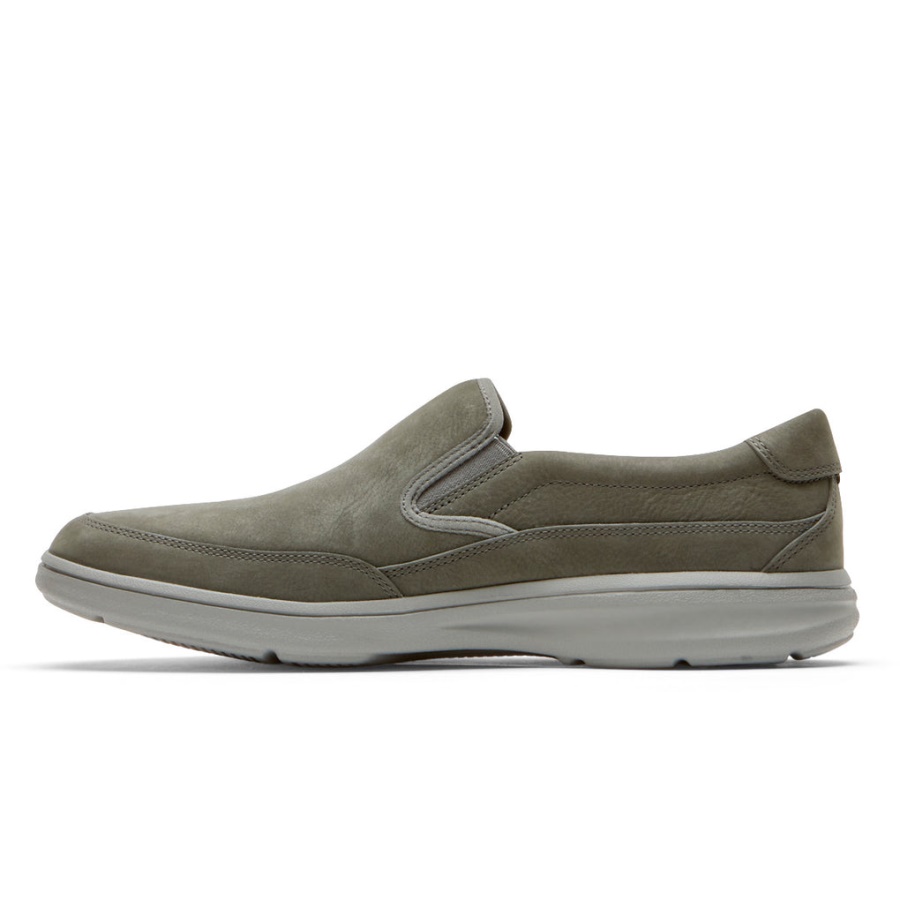 Rockport Men's Beckwith Slip-on Pewter Nbk
