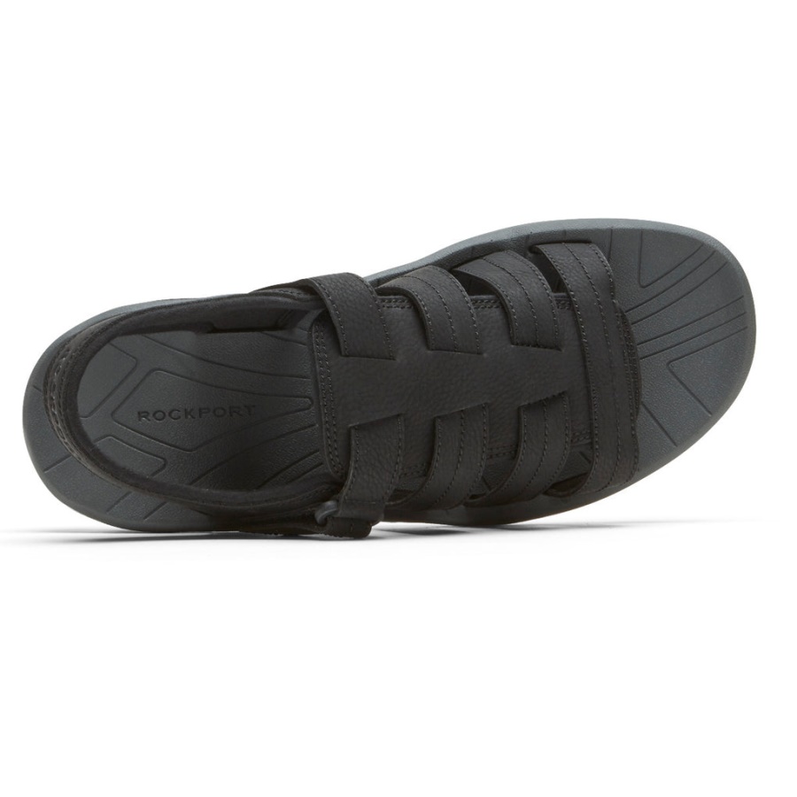 Sandália Masculina Rockport Byron Fisherman Preta