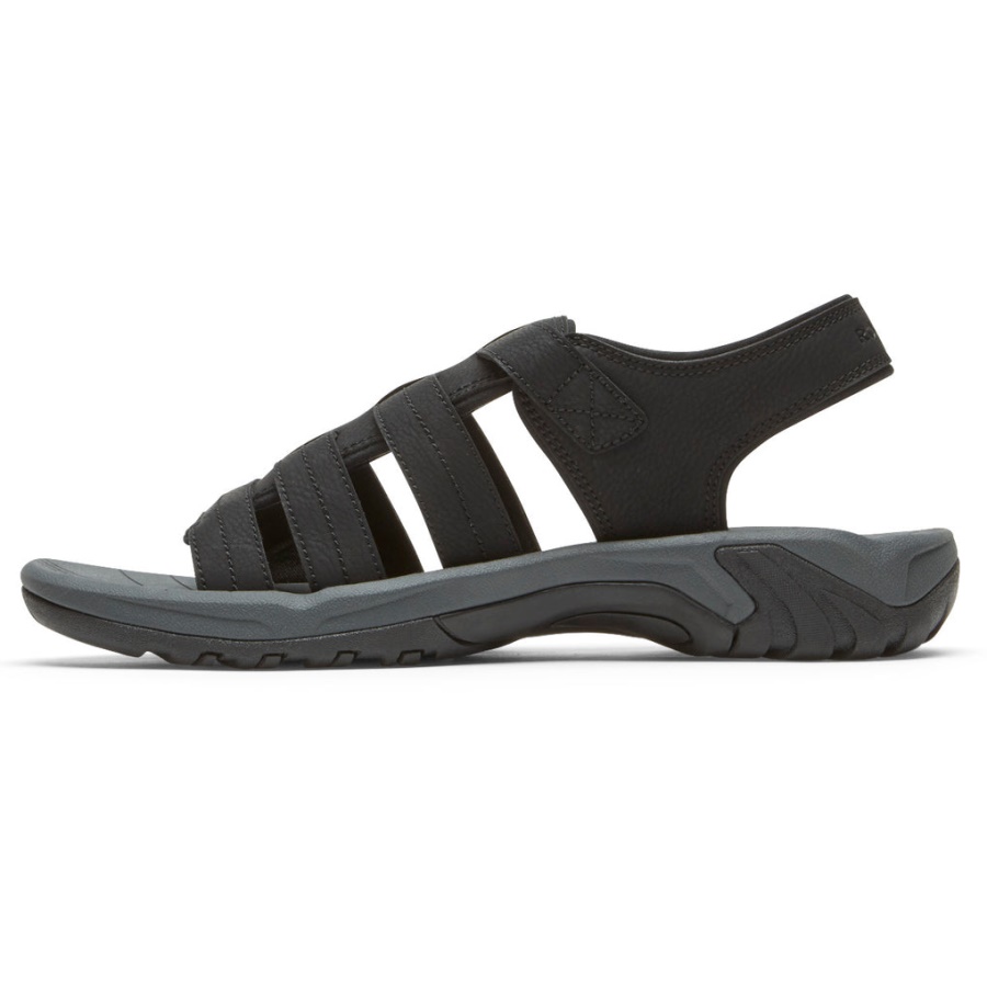 Sandália Masculina Rockport Byron Fisherman Preta