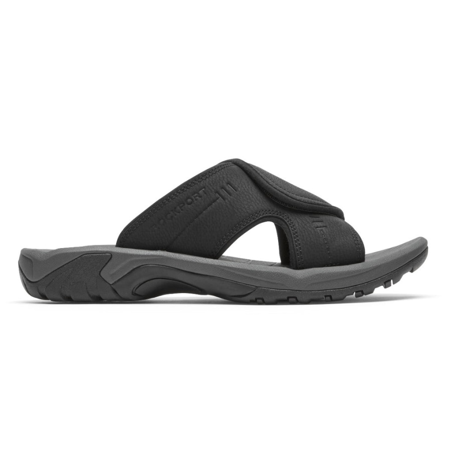 Sandália Masculina Rockport Byron Slide Preta
