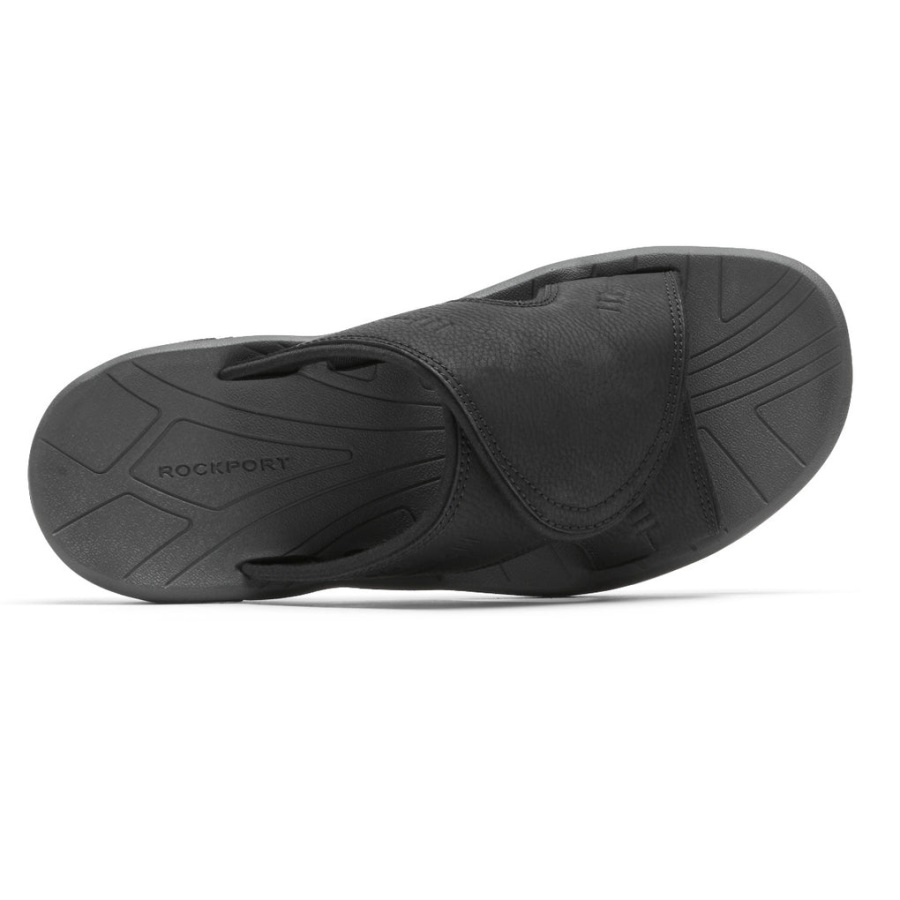 Sandália Masculina Rockport Byron Slide Preta