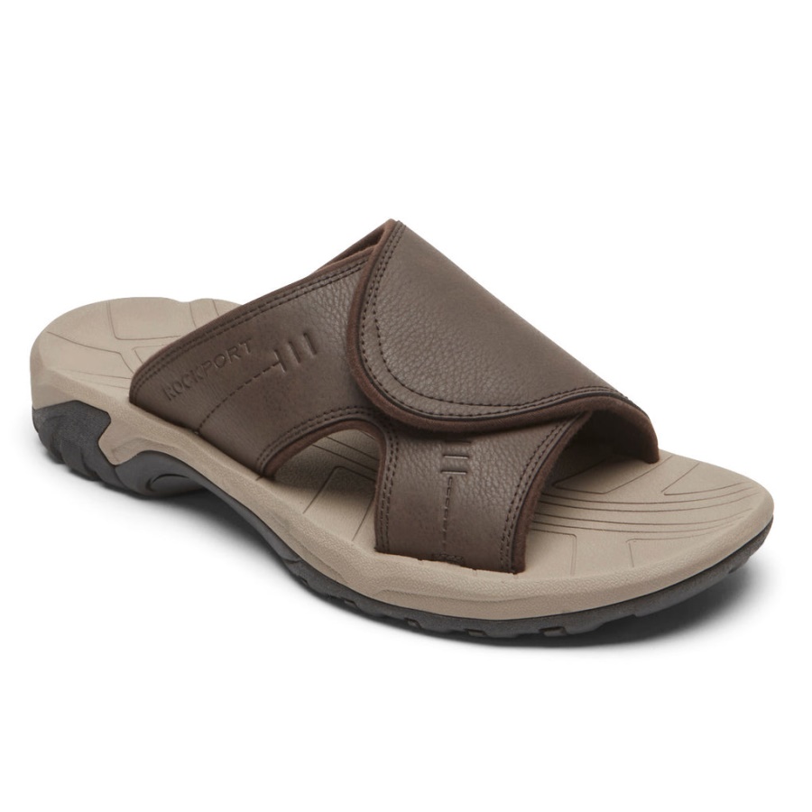 Sandália Masculina Rockport Byron Slide Java
