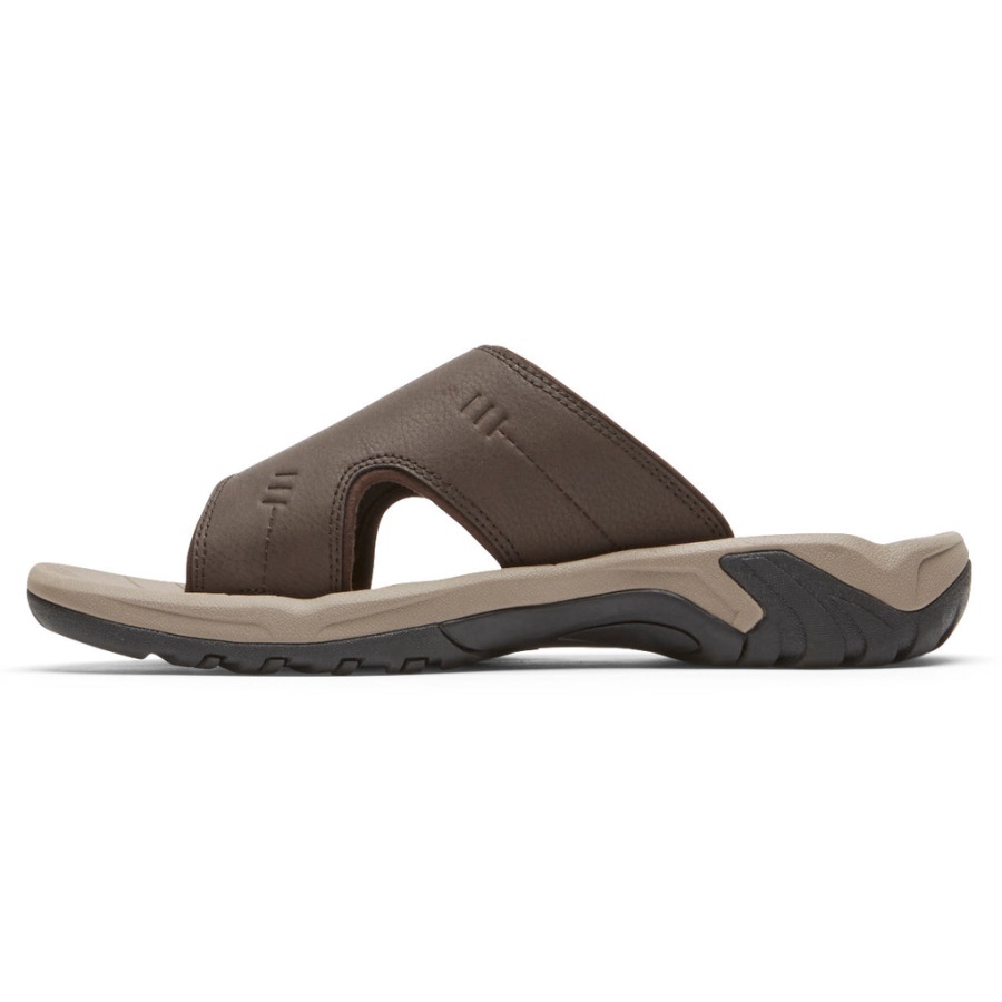 Sandália Masculina Rockport Byron Slide Java