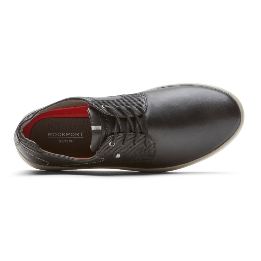 Caldwell Caldwell De Couro Preto Oxford Para Homem Rockport