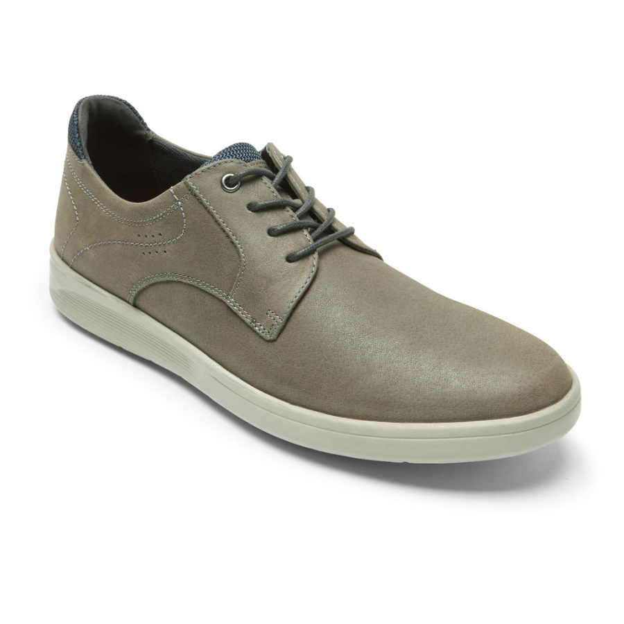 Rockport Caldwell Bico Liso Oxford Cinza Para Homem Rockport