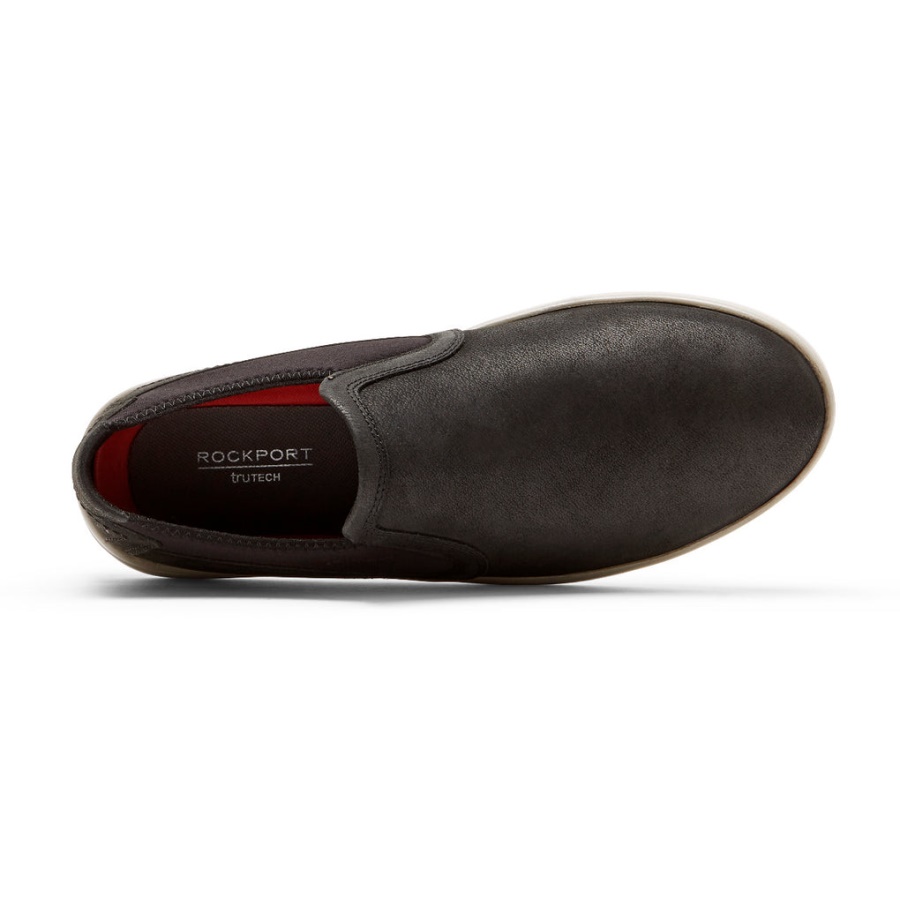 Caldwell Caldwell Twin Gore De Couro Preto Para Homem Rockport