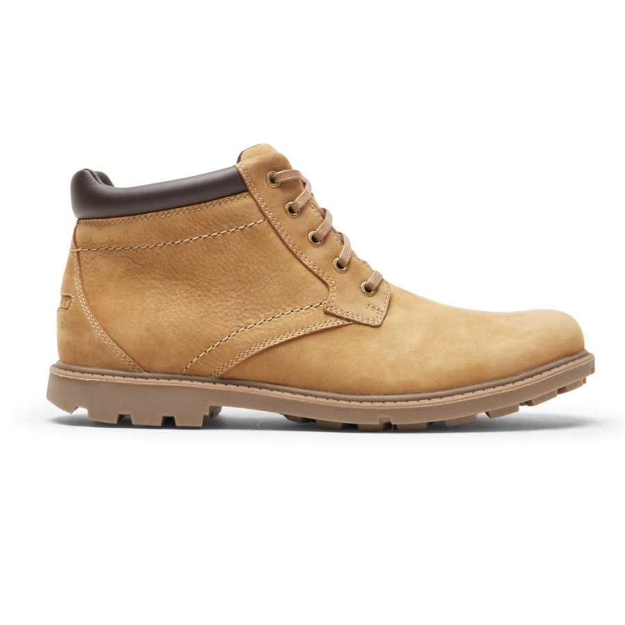 Bota Charlton Masculina Rockport Biqueira Lisa Nova Vicunha Nubuck