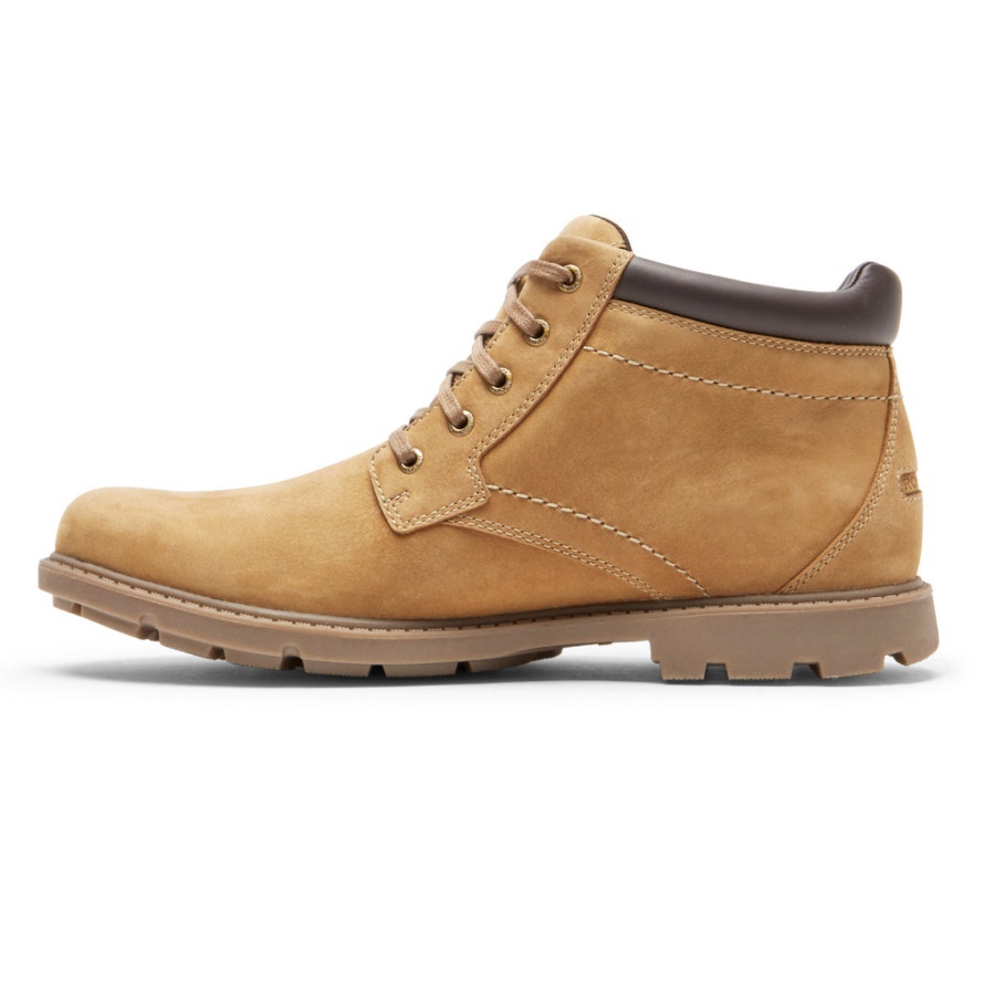 Bota Charlton Masculina Rockport Biqueira Lisa Nova Vicunha Nubuck