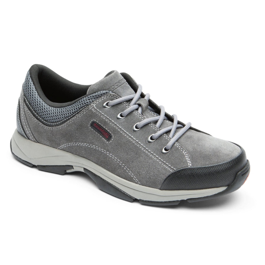 Rockport Masculino Chranson Lace Up Steel Grey Sde