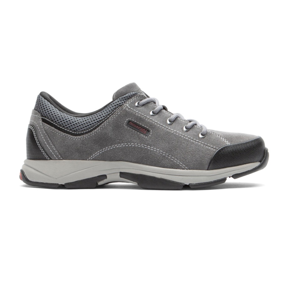 Rockport Masculino Chranson Lace Up Steel Grey Sde
