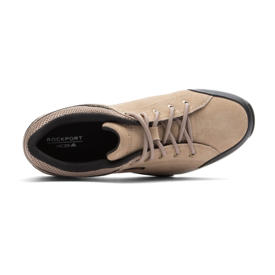 Camurça Taupe Com Cadarço Chranson Masculino Rockport