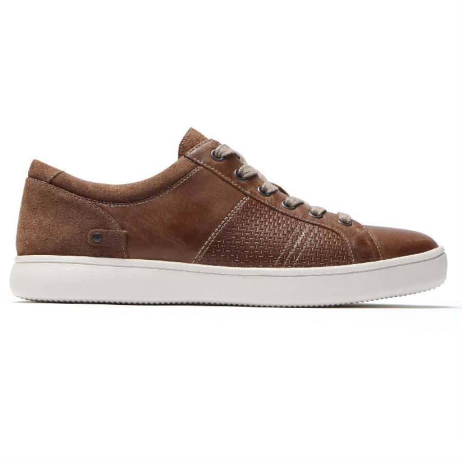 Tênis Masculino Rockport Colle Tie Tan