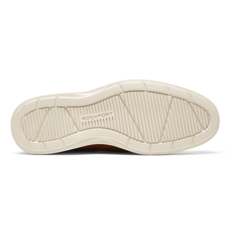 Dressports Masculino Rockport 2 Go Plain Toe Novo Caramelo