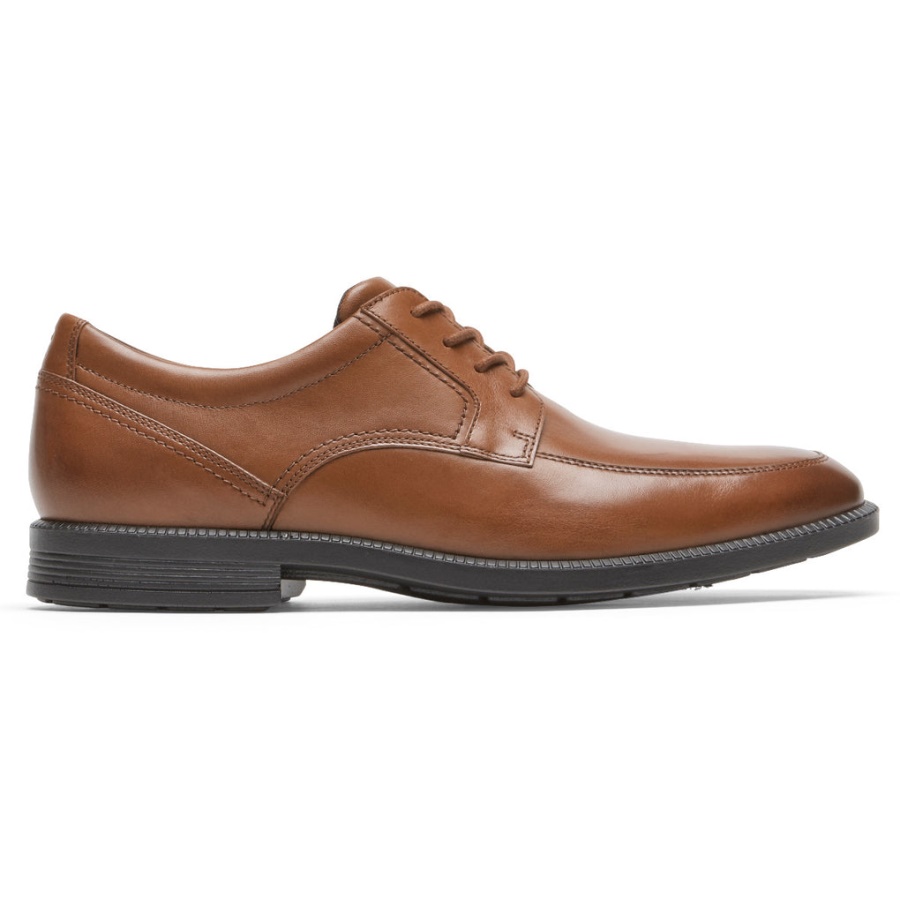 Avental De Escritório Masculino Rockport Dressports Toe Oxford Conhaque