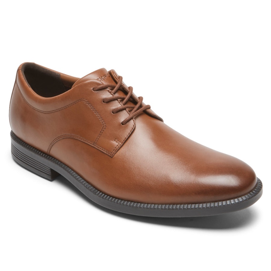 Calções De Vestir Masculinos Rockport Mais Simples Oxford British Tan