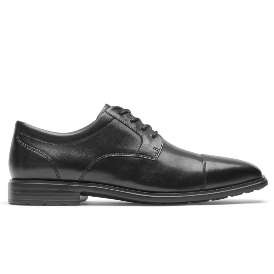 Boné De Trabalho Masculino Rockport Dressports Toe Oxford Preto