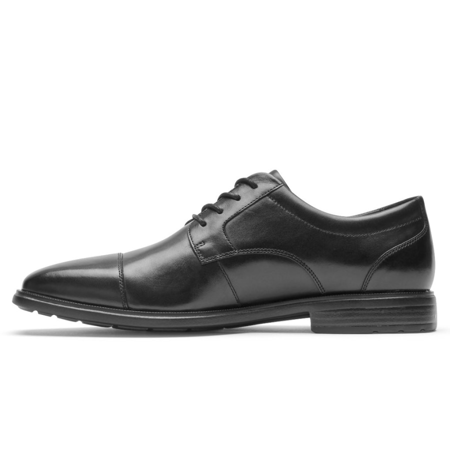 Boné De Trabalho Masculino Rockport Dressports Toe Oxford Preto