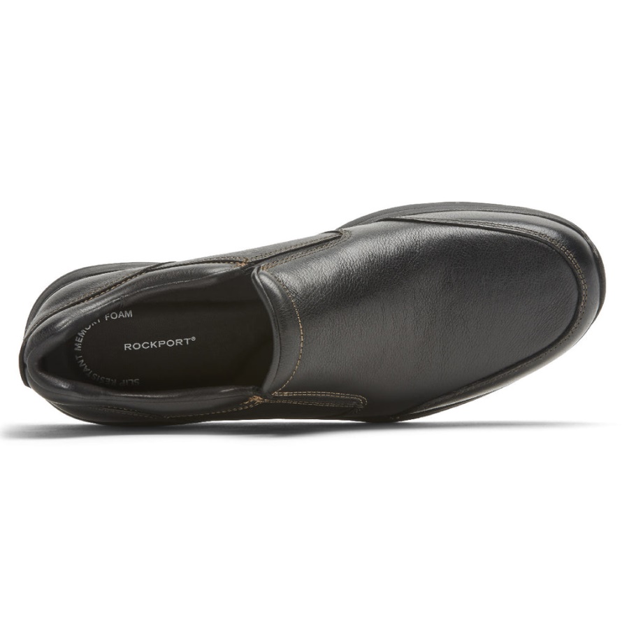 Rockport Masculino Edge Hill 2 Slip-on Preto Duplo Gore