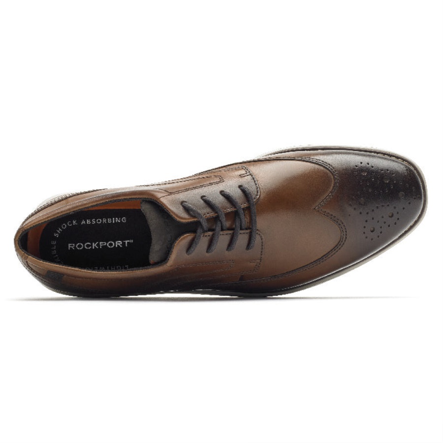 Conhaque Oxford Garett Masculino Rockport Wingtip