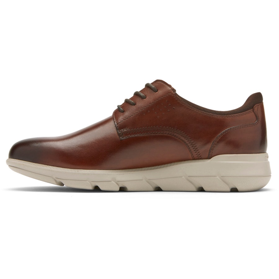 Rockport Masculino Grady Oxford Marrom Escuro