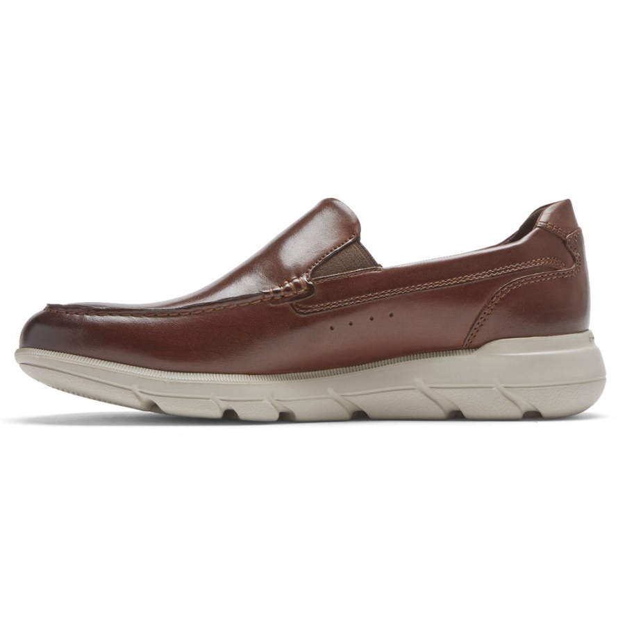 Mocassim Veneziano Rockport Masculino Cinza Escuro