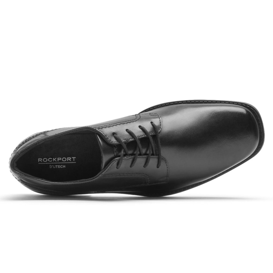Rockport Masculino Greyson Bico Liso Oxford Preto