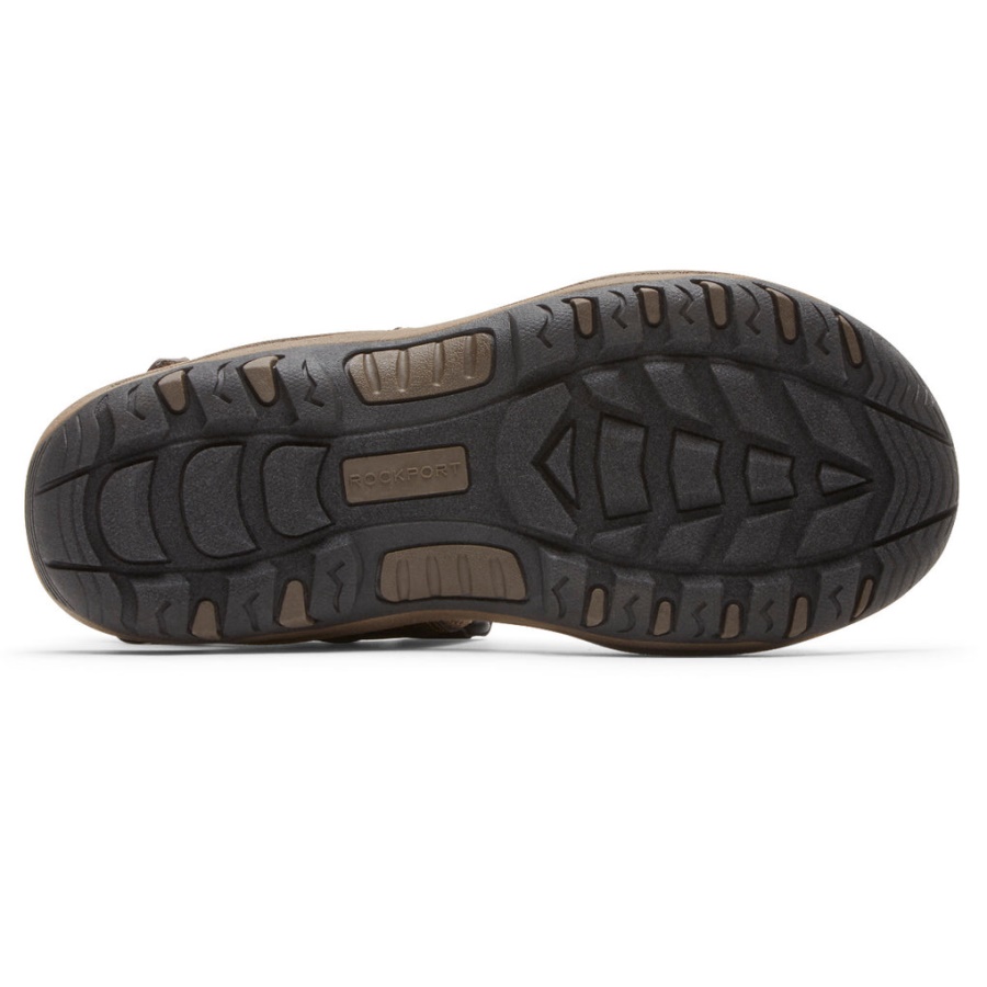 Sandália De Tiras De Homem Rockport Hayes Marrom