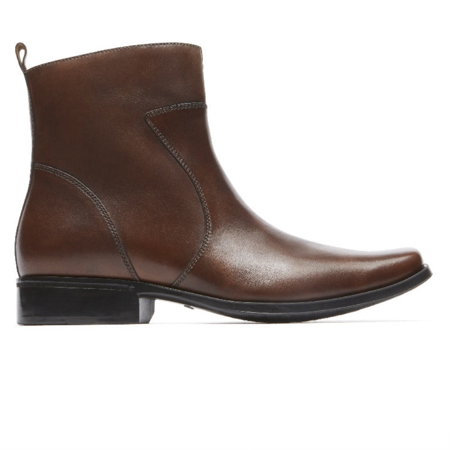 Bota Toloni De Alta Tendência Masculina Rockport Cll Marrom
