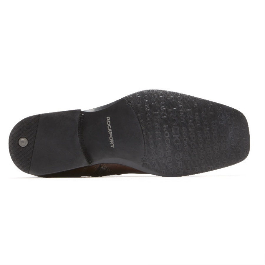 Bota Toloni De Alta Tendência Masculina Rockport Cll Marrom