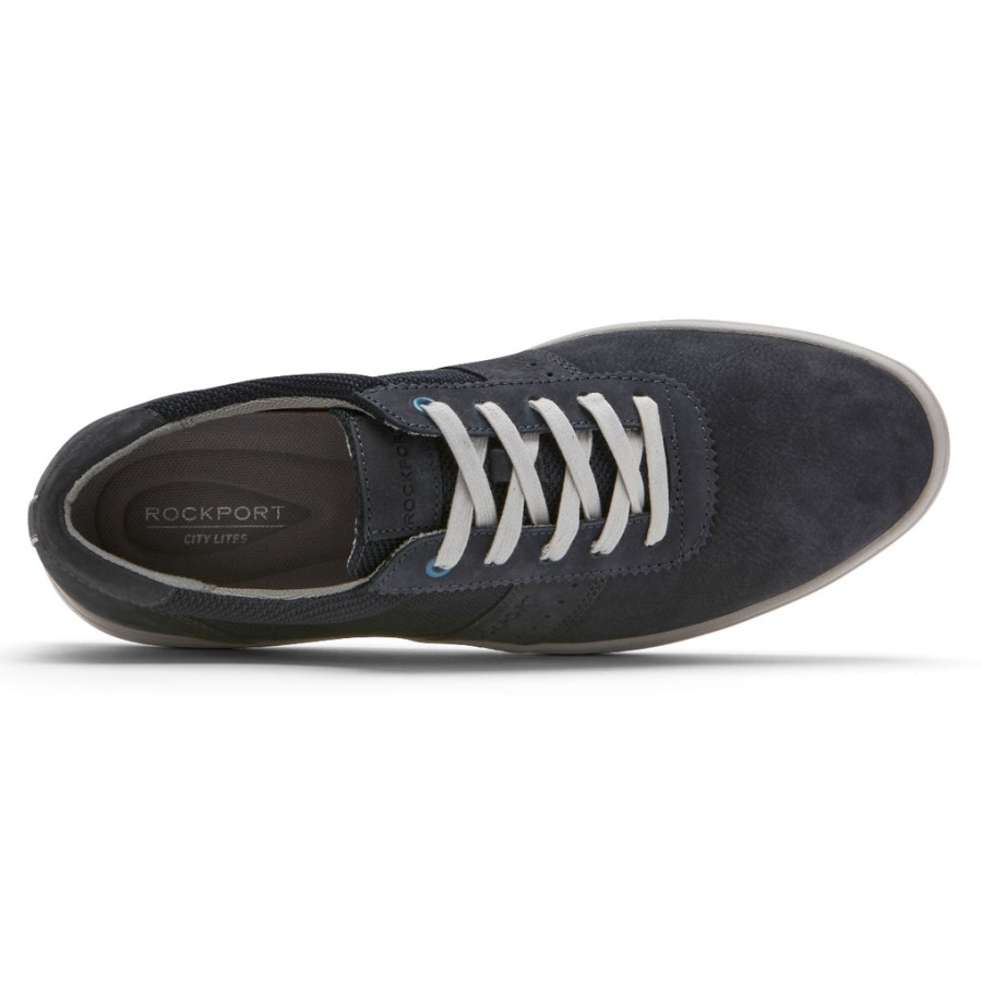 Sapatilha Masculina Jarvis Rockport Vestido Novo Blues Nubuck