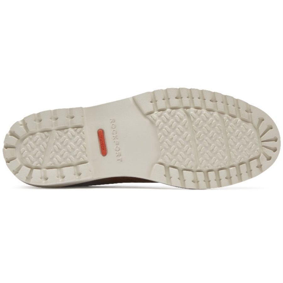 Couro Conhaque Marshall Masculino Rockport Wingtip