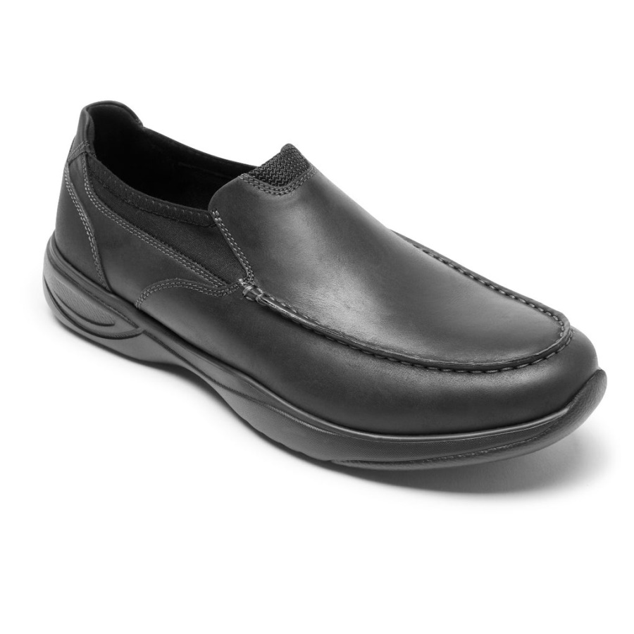 Rockport Men's Metro Path Slip-on Couro Preto