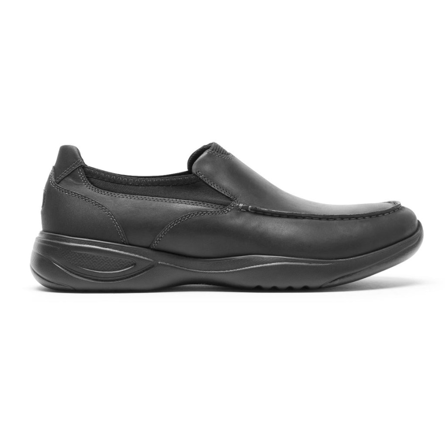 Rockport Men's Metro Path Slip-on Couro Preto