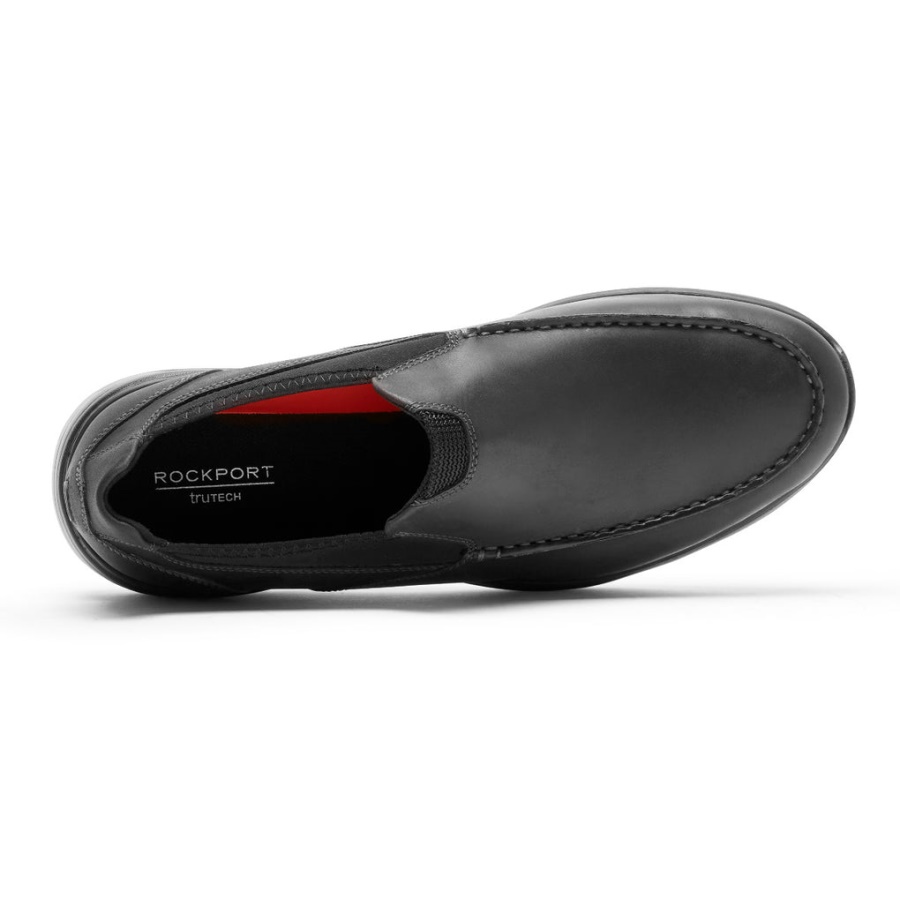 Rockport Men's Metro Path Slip-on Couro Preto