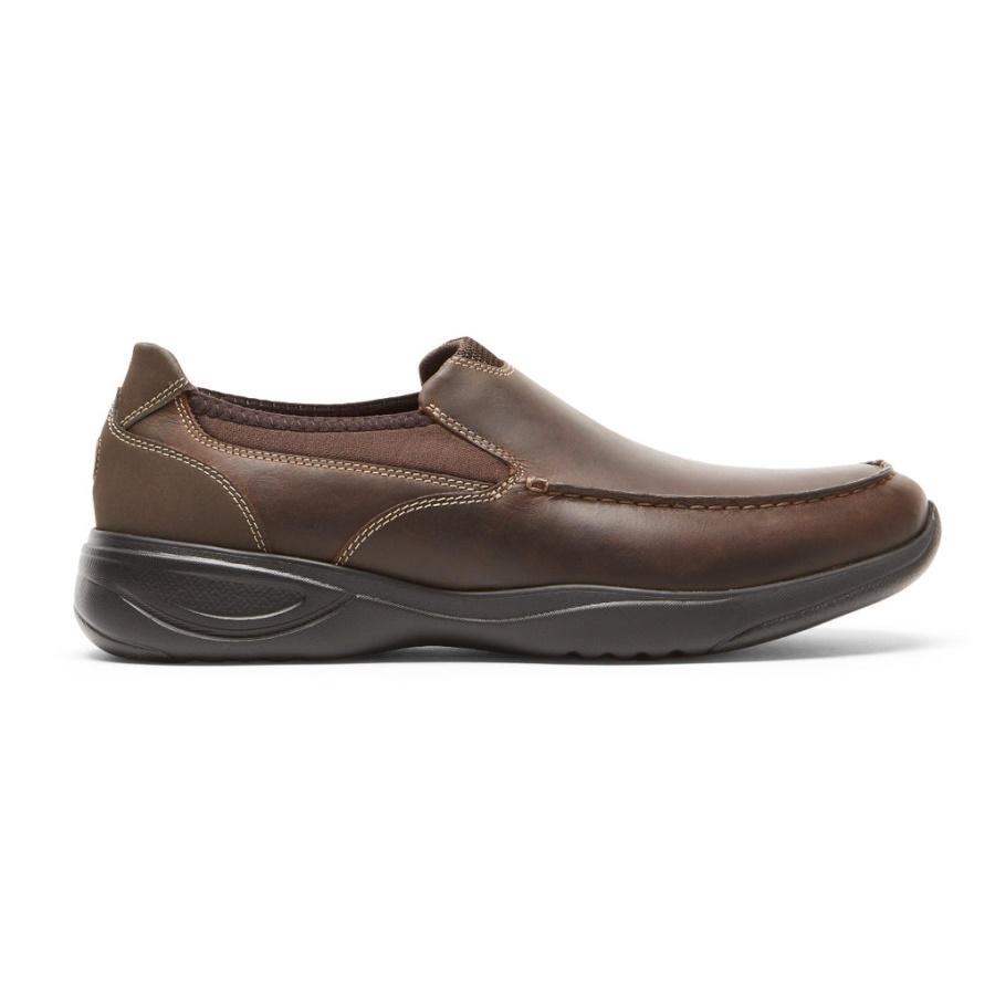 Rockport Men's Metro Path Slip-on Java Couro