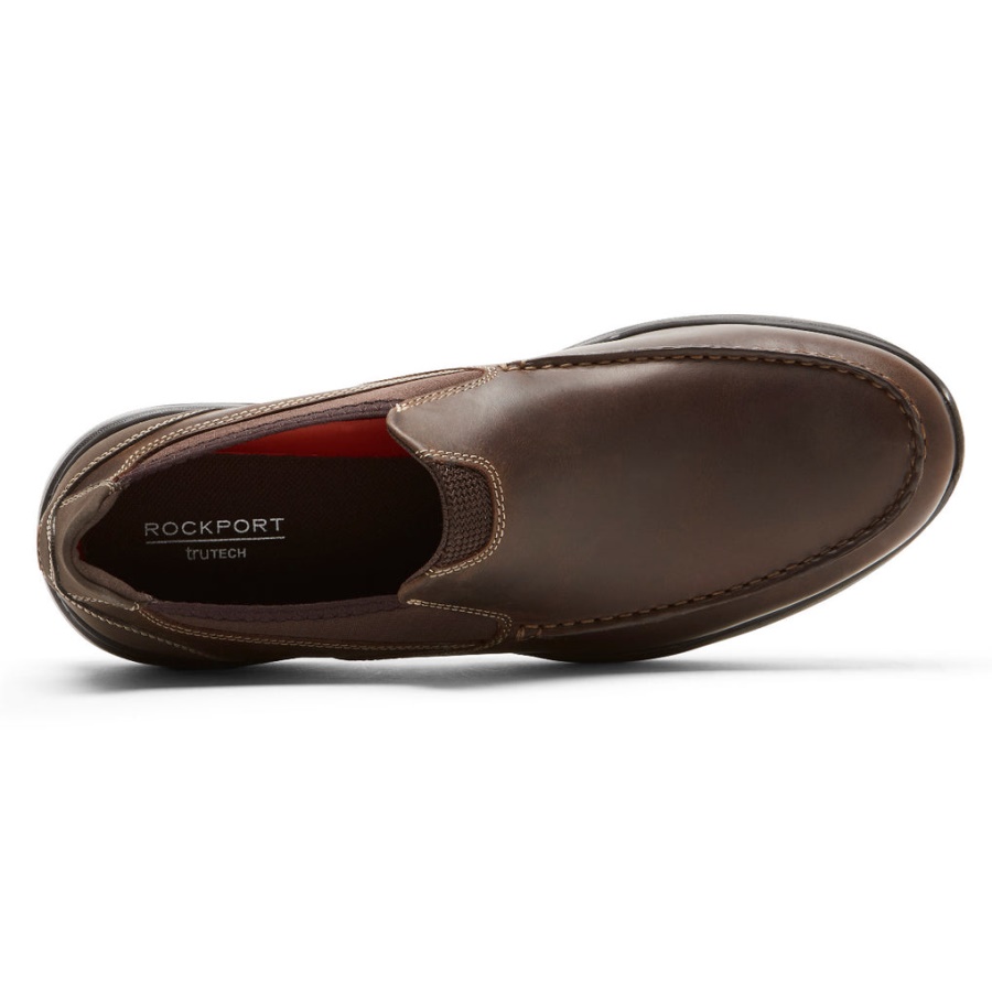 Rockport Men's Metro Path Slip-on Java Couro