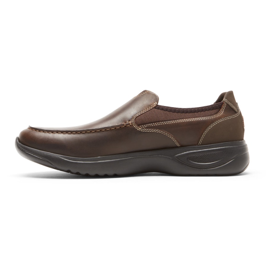 Rockport Men's Metro Path Slip-on Java Couro