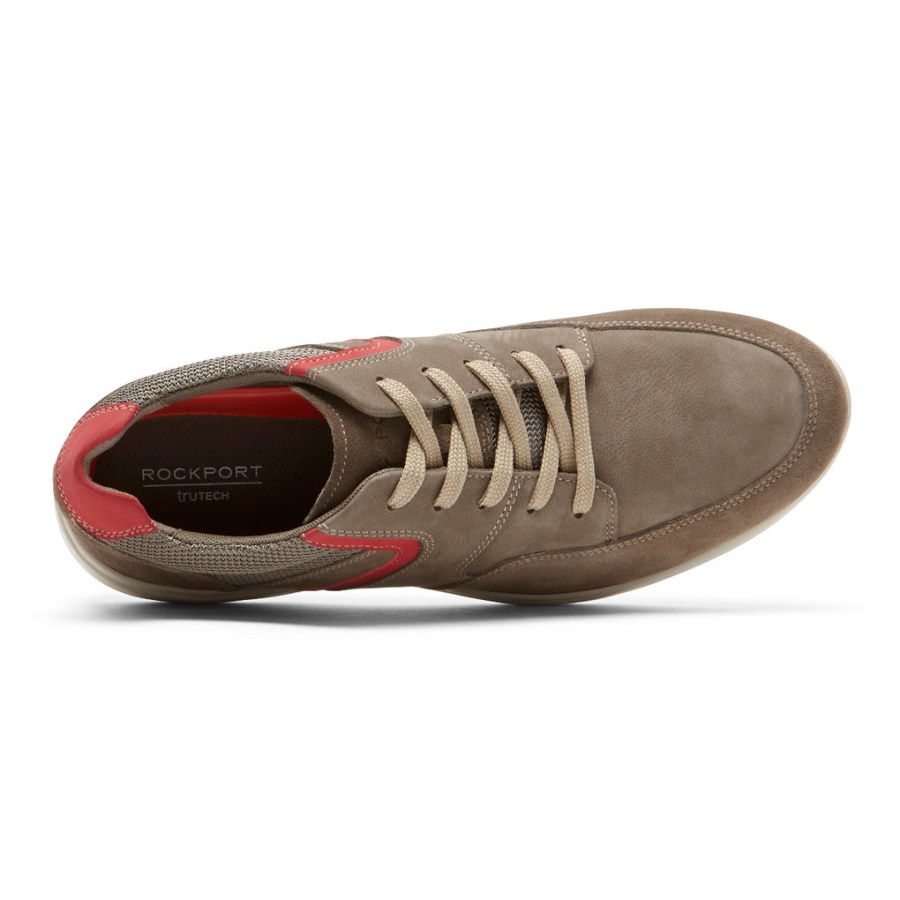 Rockport Men's Metro Path Tênis Breen Nubuck Suede