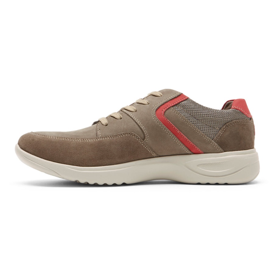 Rockport Men's Metro Path Tênis Breen Nubuck Suede