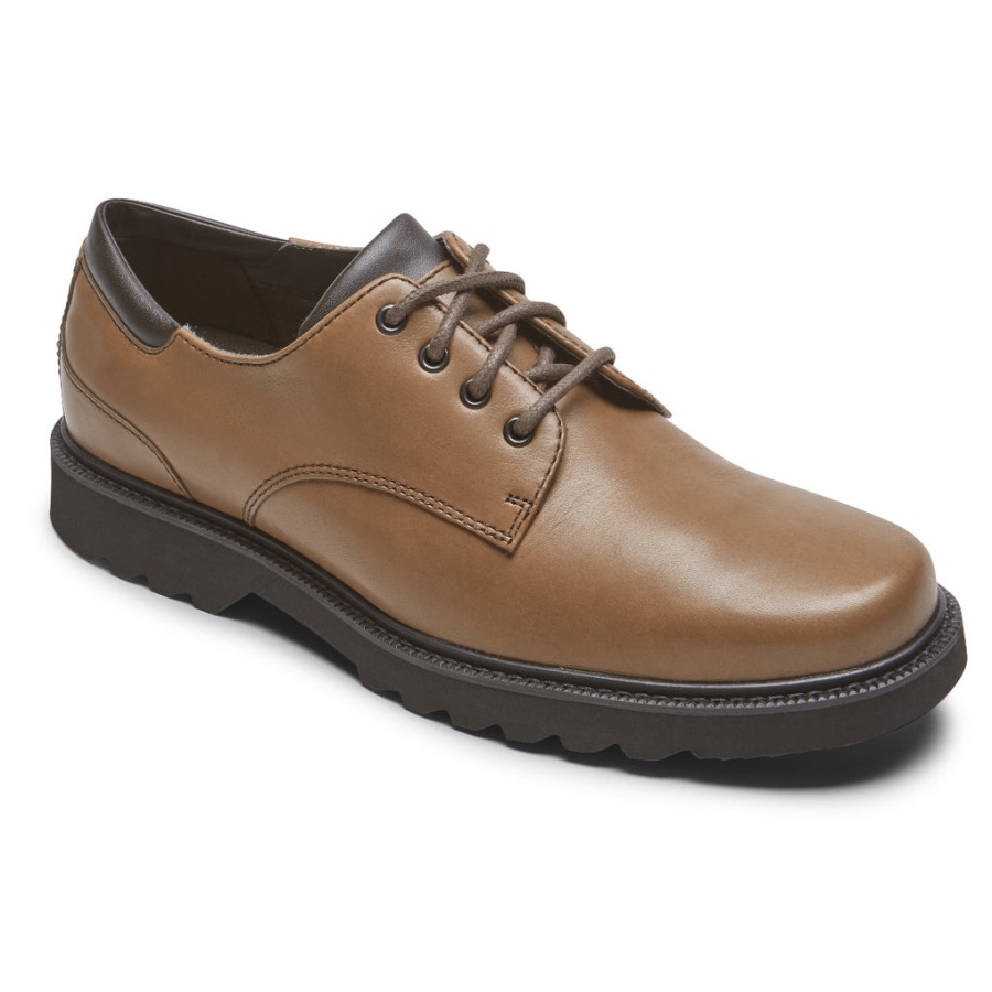 Rockport Masculino Northfield Impermeável Oxford Marrom Escuro